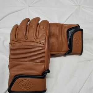 Stingray Gloves Cognac Small mens womans biker motercycle wear